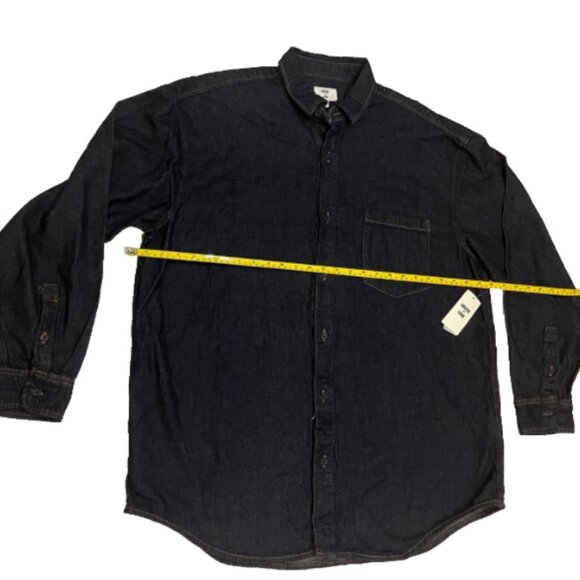 Mode of One Men's Regular-Fit Denim Shirt Wall Street Size XL - Picture 5 of 5